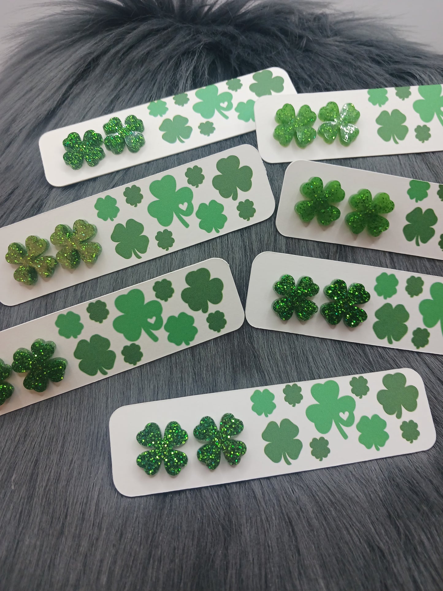 Bulk shamrock stud earrings