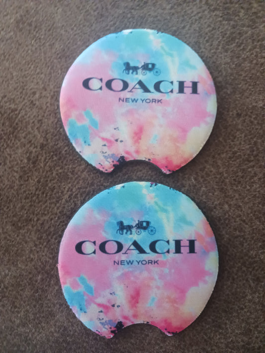 Pastel inspired car coasters