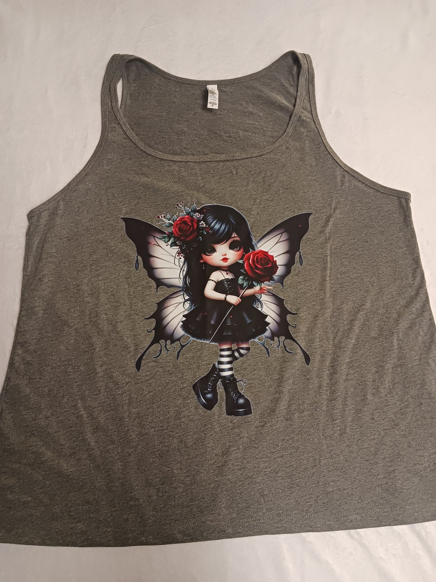 Gothic fairy flowy tank top