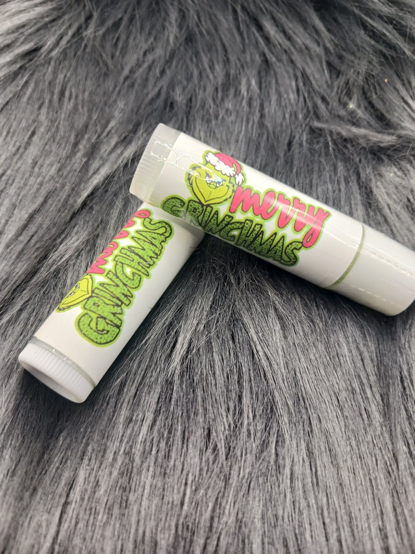 Merry grinchmas white label unflavored lip balm