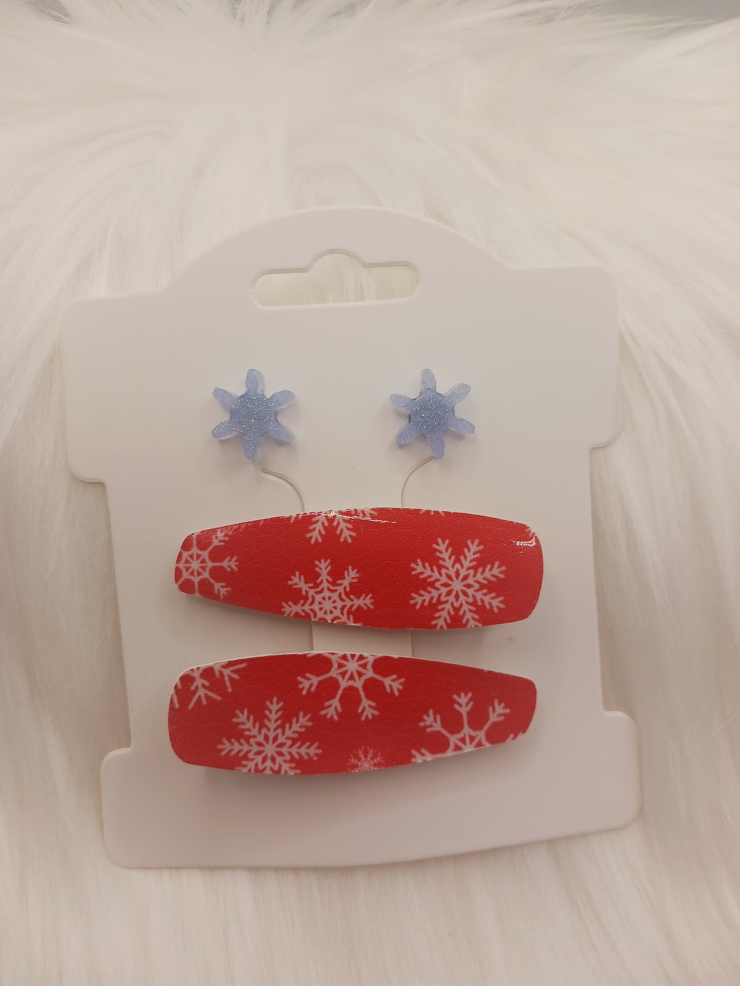 Hair clips with earrings sets