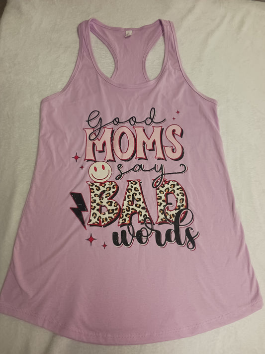 Good moms say bad words flowy racerback tank top