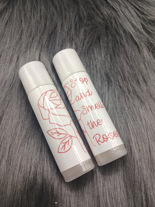 Stop and smell the roses lip balm
