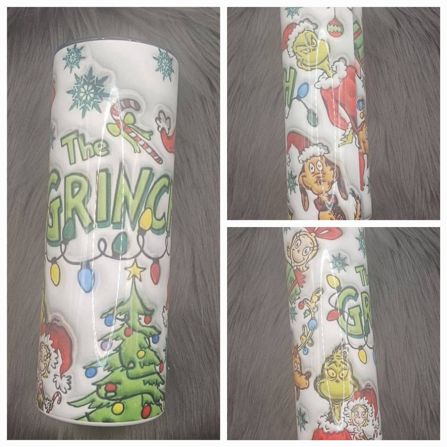 Green Christmas guy off design tumbler