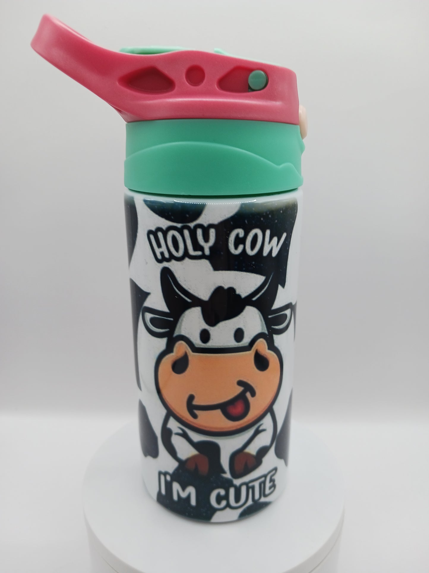 Holy cow im cute kids water bottle