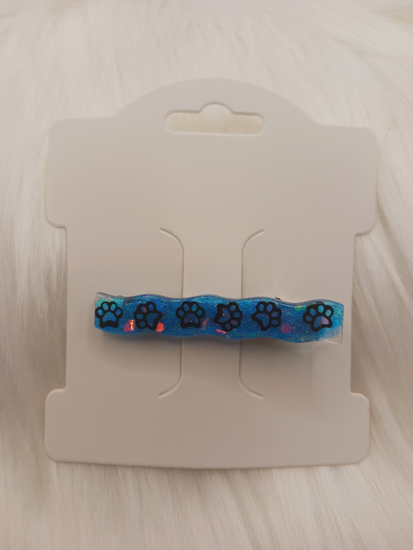 Paw print hair clips