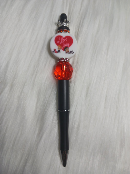 Lucy crown beaded pen