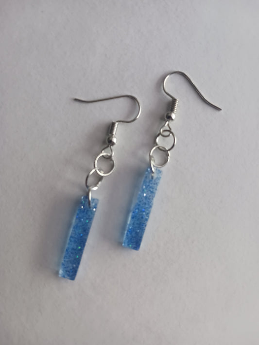 Handmade bar dangle earrings