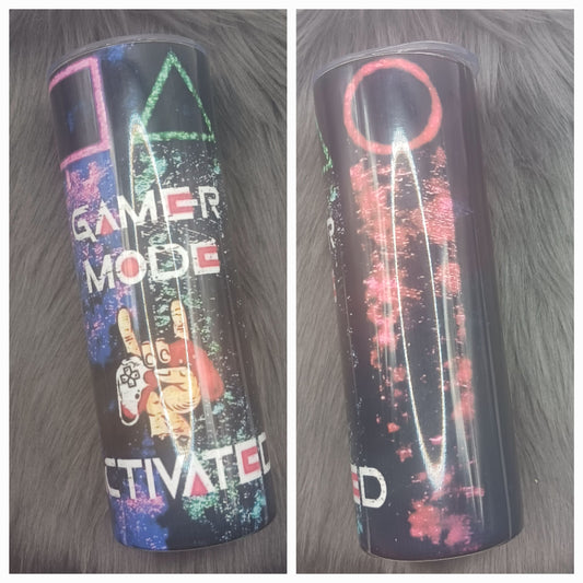 Gamer mode activated tumbler