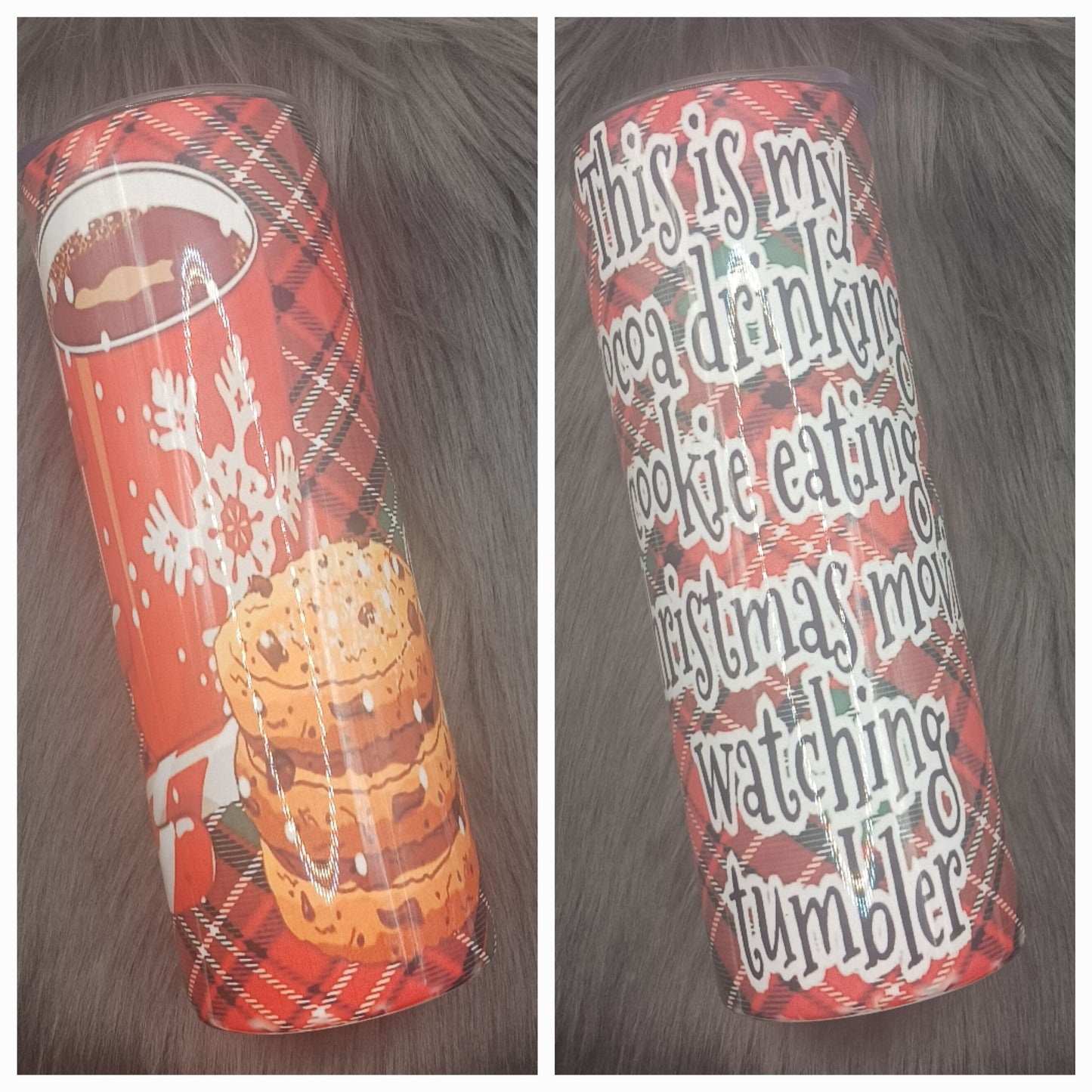 Cookies and Christmas movies tumbler