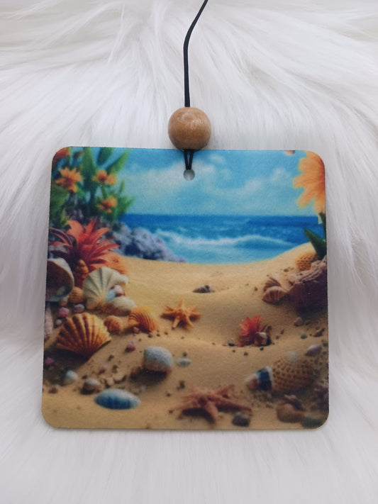 Beach scene air freshener