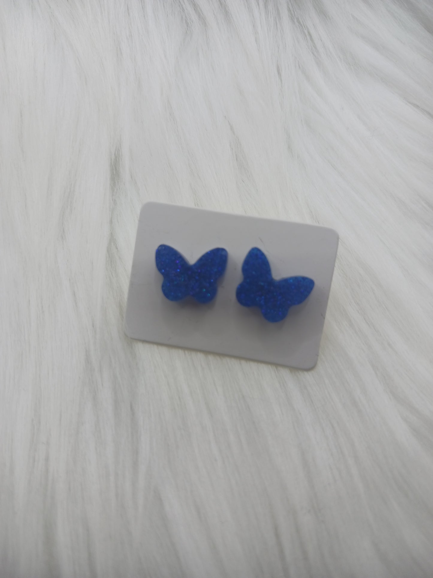 Butterfly shaped stud earrings