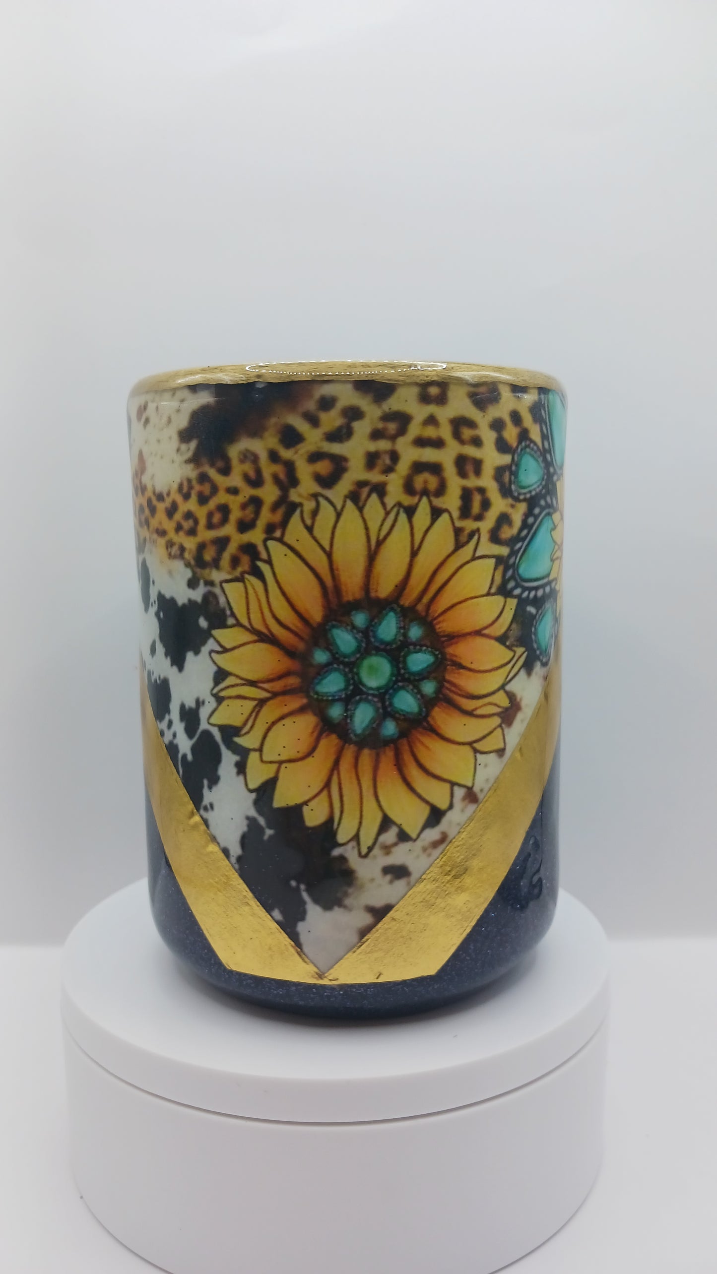 15 oz sunflower epoxy coffee mug