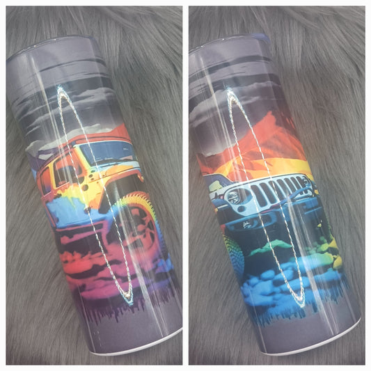 J.e.e.p colorful tumbler