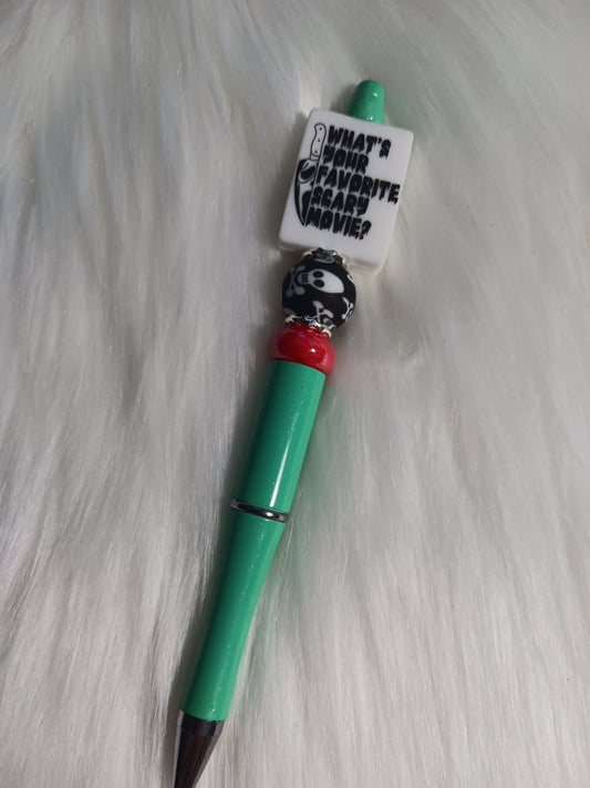 What's your favorite scary movie beaded pen