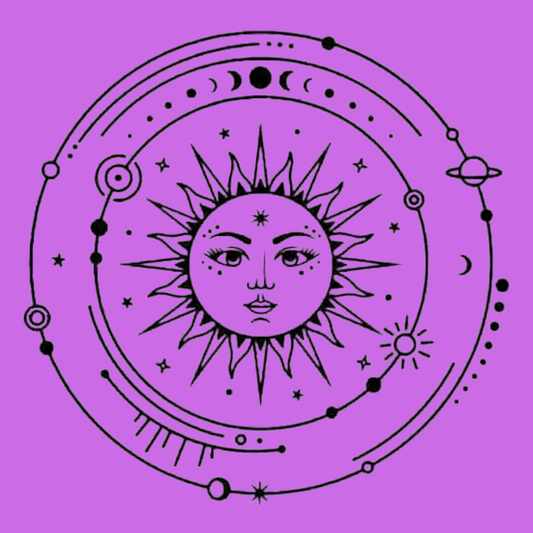 Sun astrology Ready to press DTF transfer