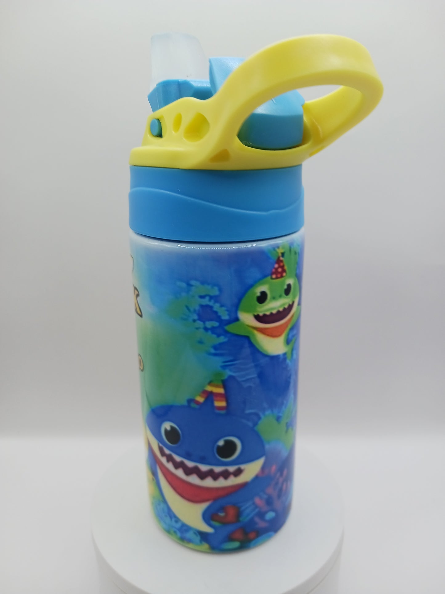 Shark family kids water bottle