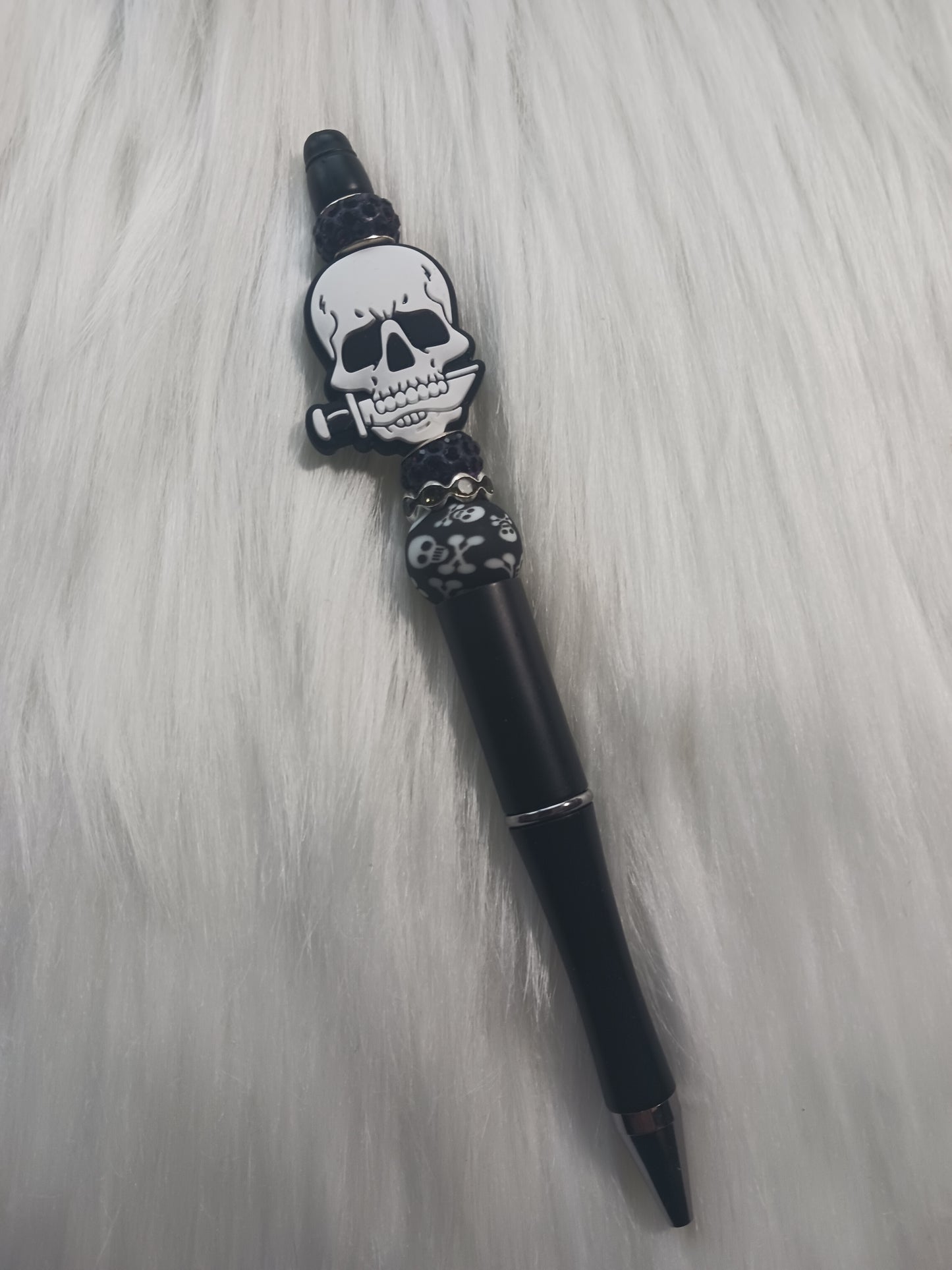 Skeleton sword beaded pen