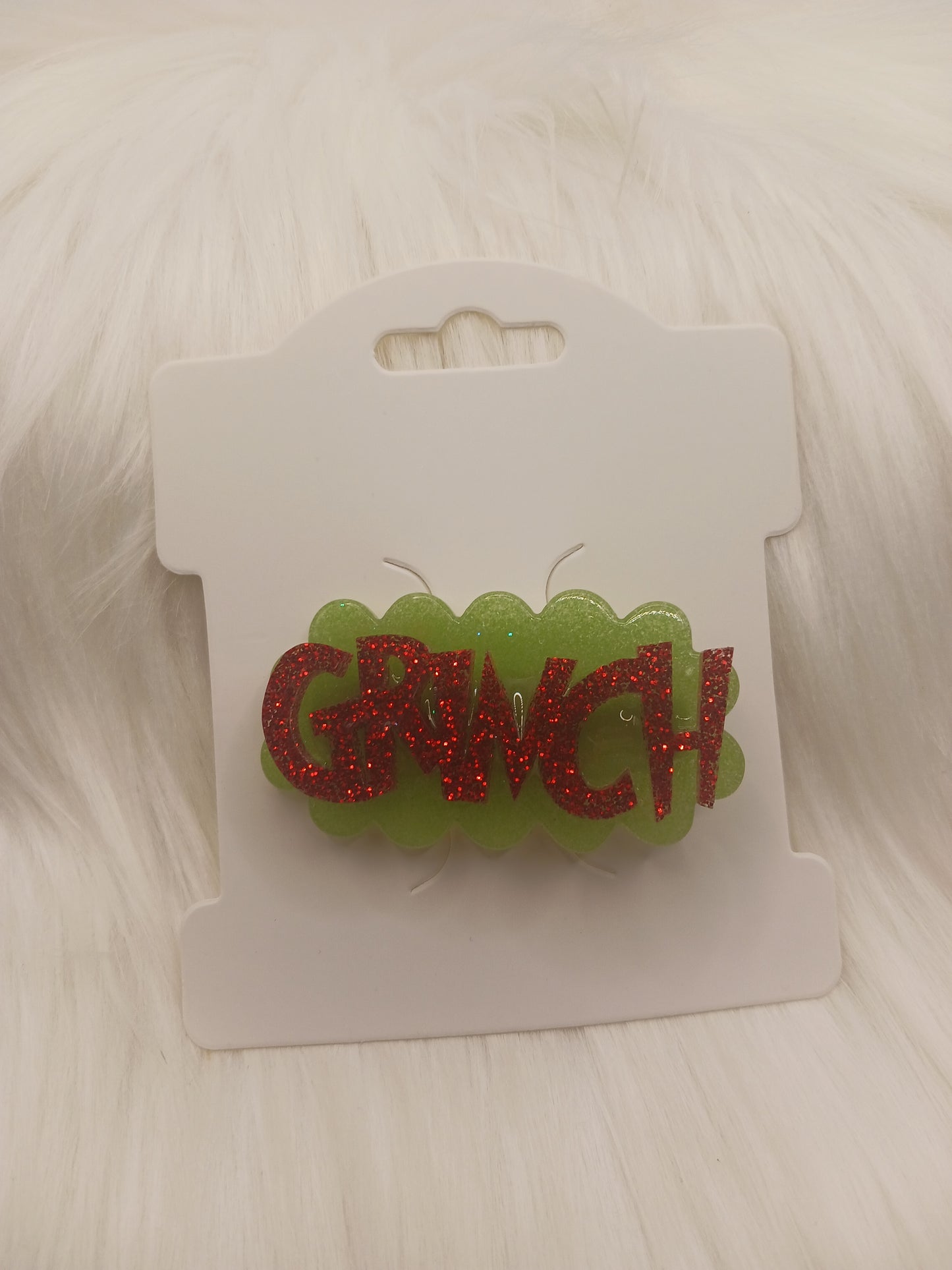 Grinchmas hair clips