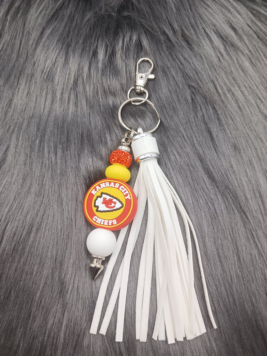 KC team Beaded keychain with tassel