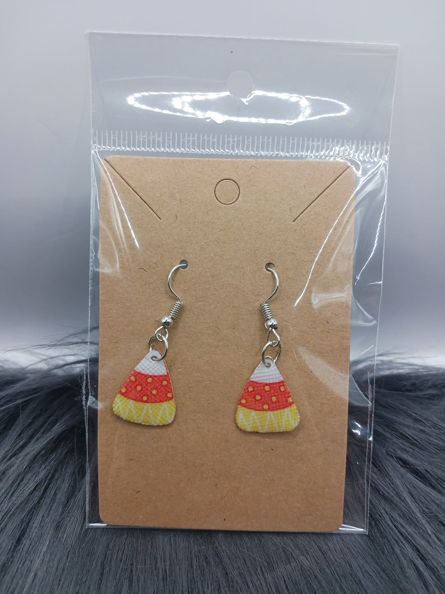 Candy corn dangle Earrings