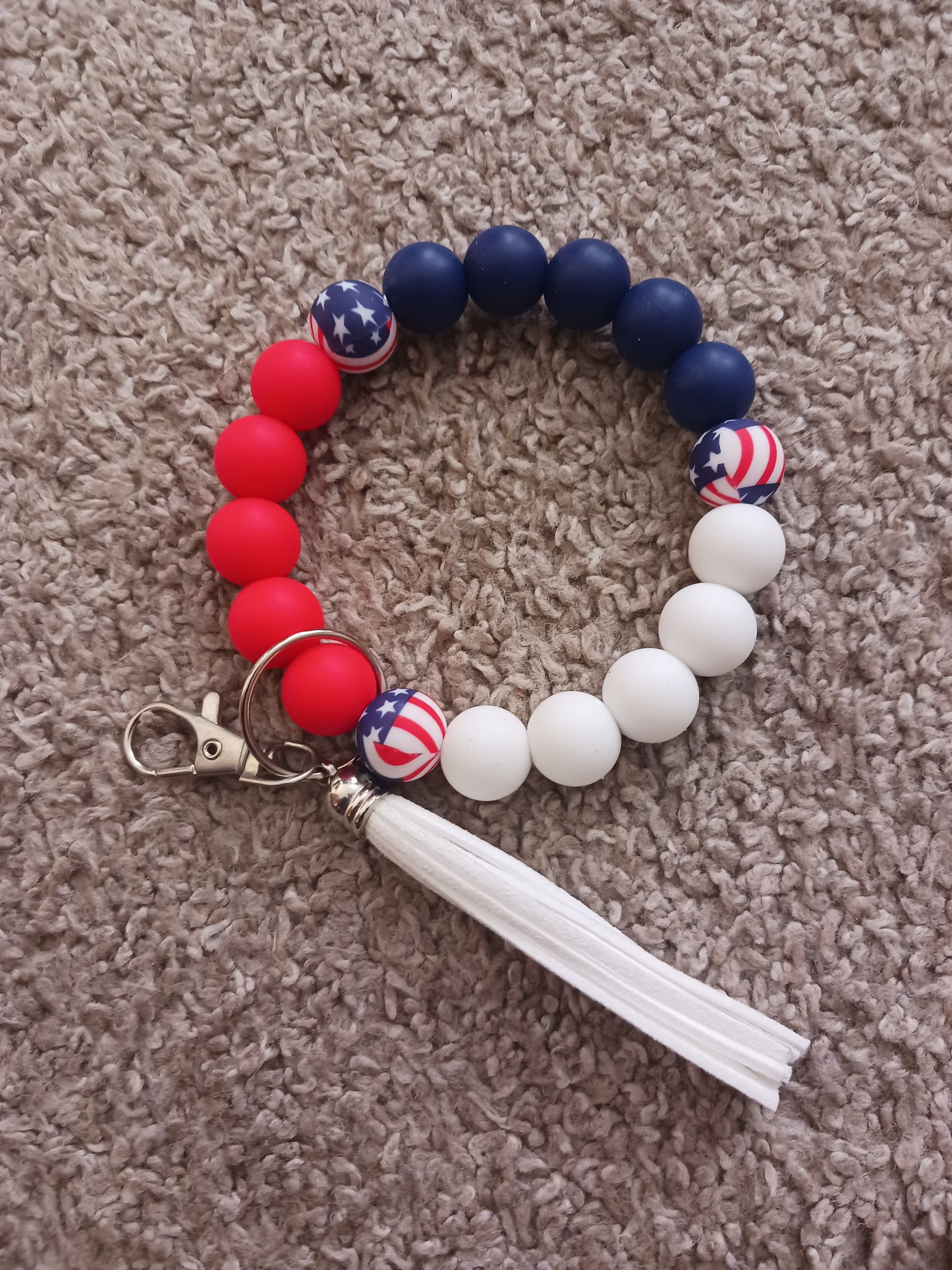 USA silicone beaded Wristlet