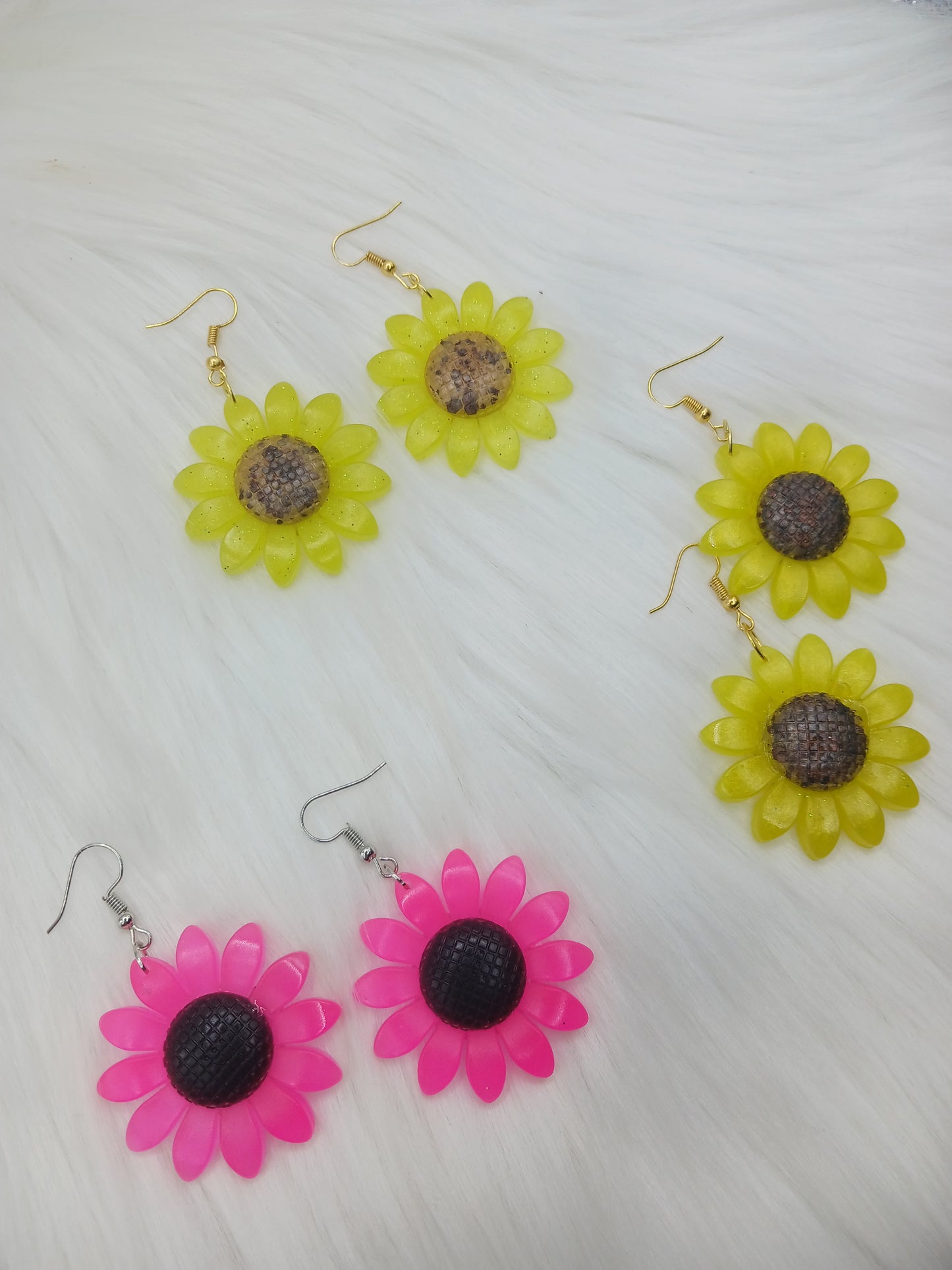 Sunflower Dangle Earrings