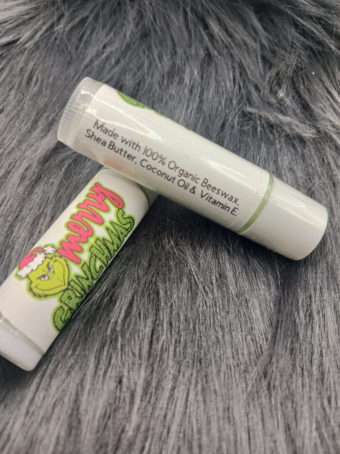 Merry grinchmas white label unflavored lip balm