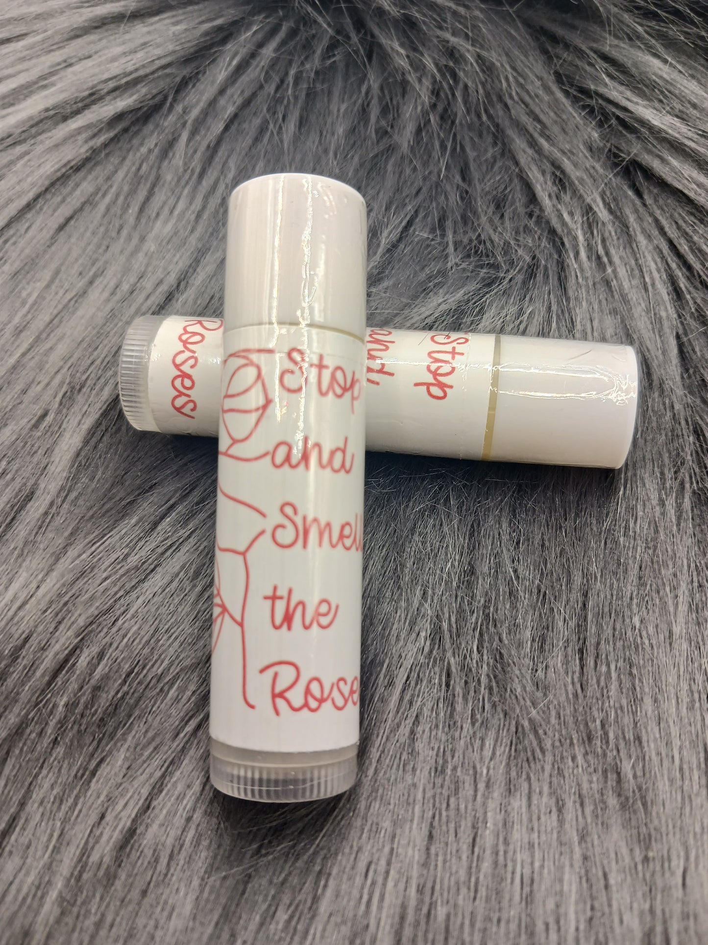 Stop and smell the roses lip balm