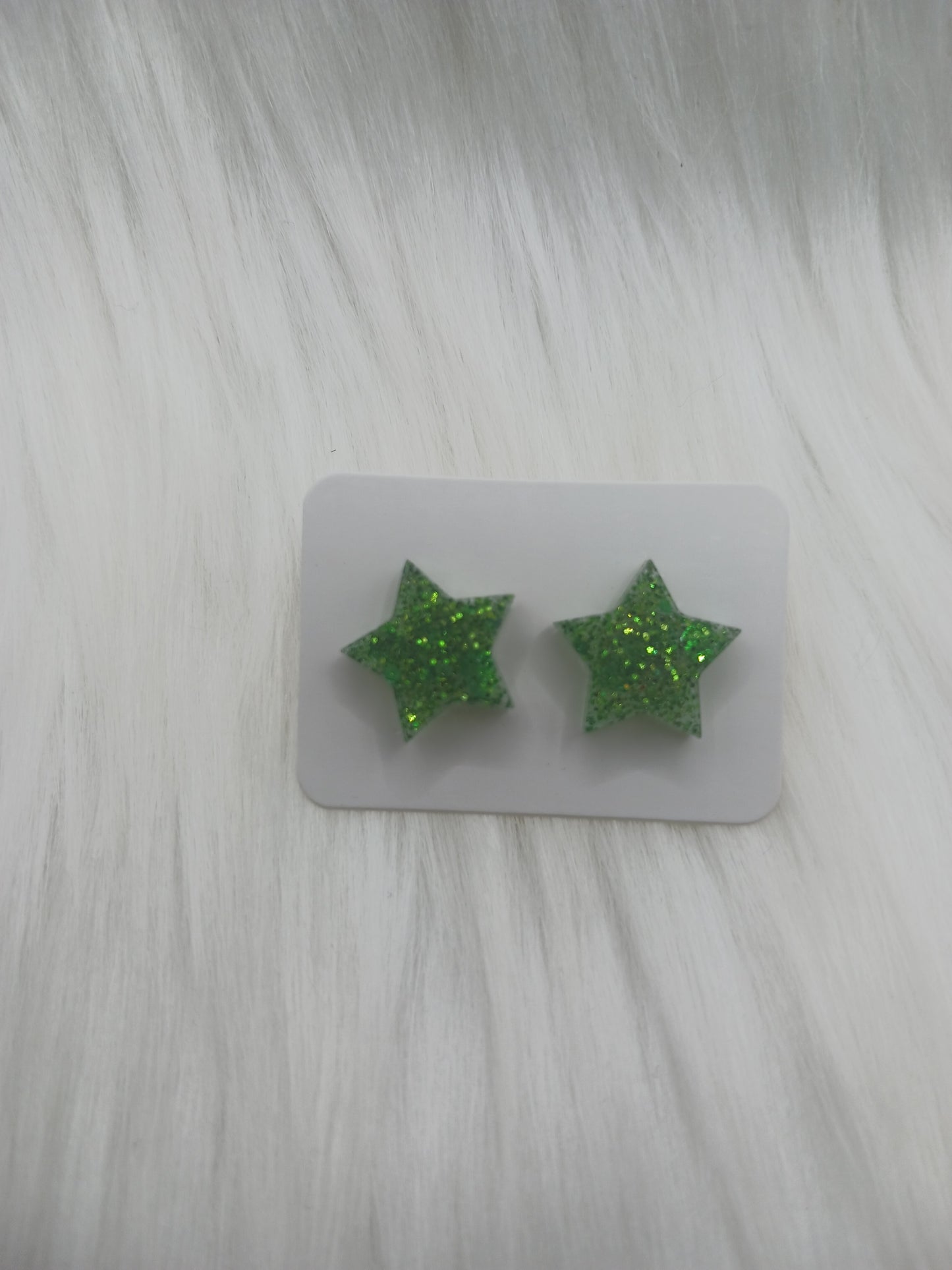 Star shaped .5" handmade stud earrings