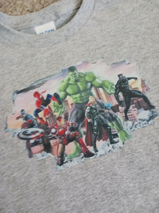 Superhero team tshirt