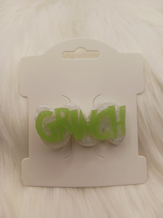 Grinchmas hair clips