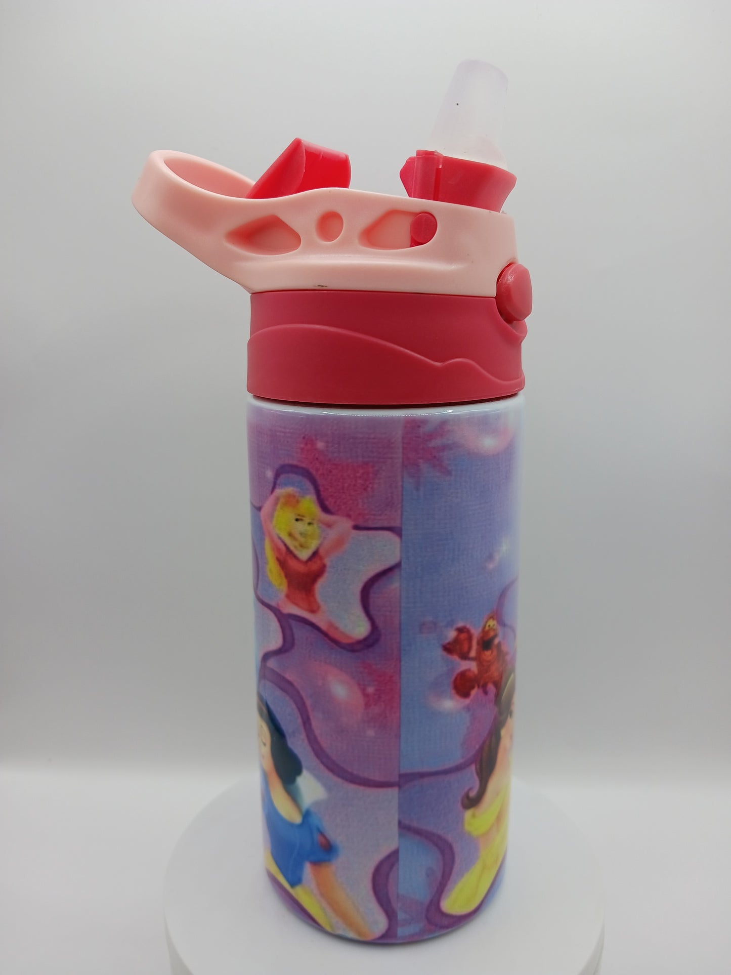 Purple princess kids water bottle