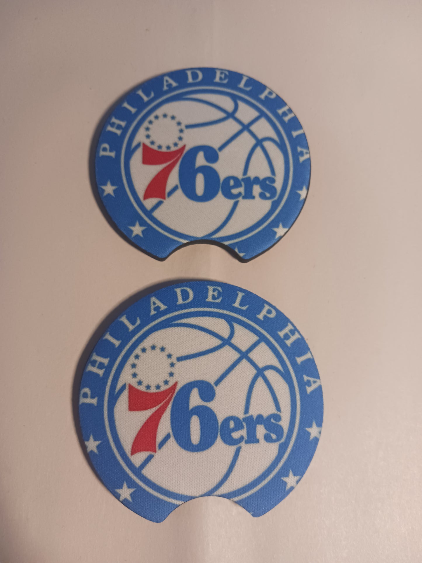 Philly basketball 76 car coasters