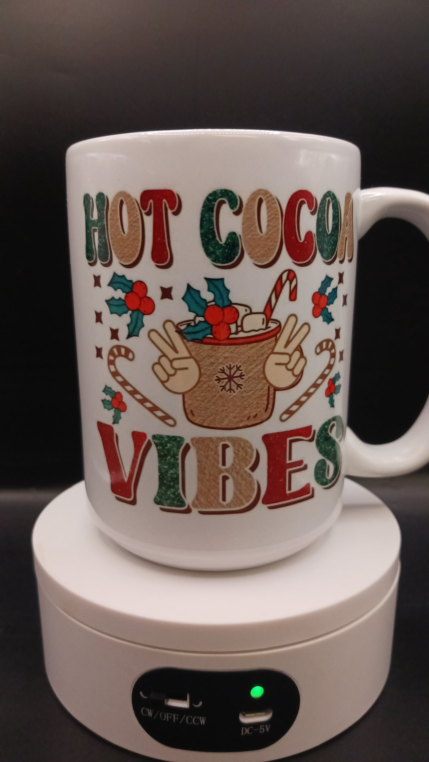 Hot cocoa vibes ceramic mug