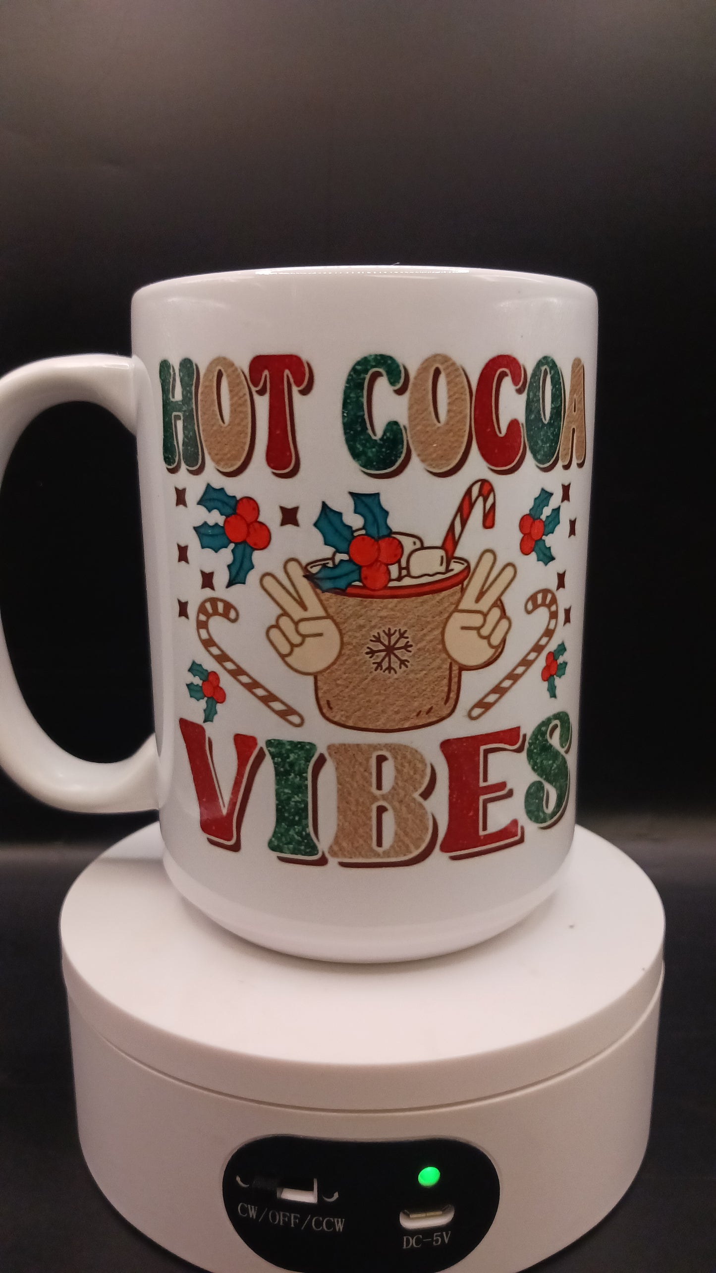 Hot cocoa vibes ceramic mug