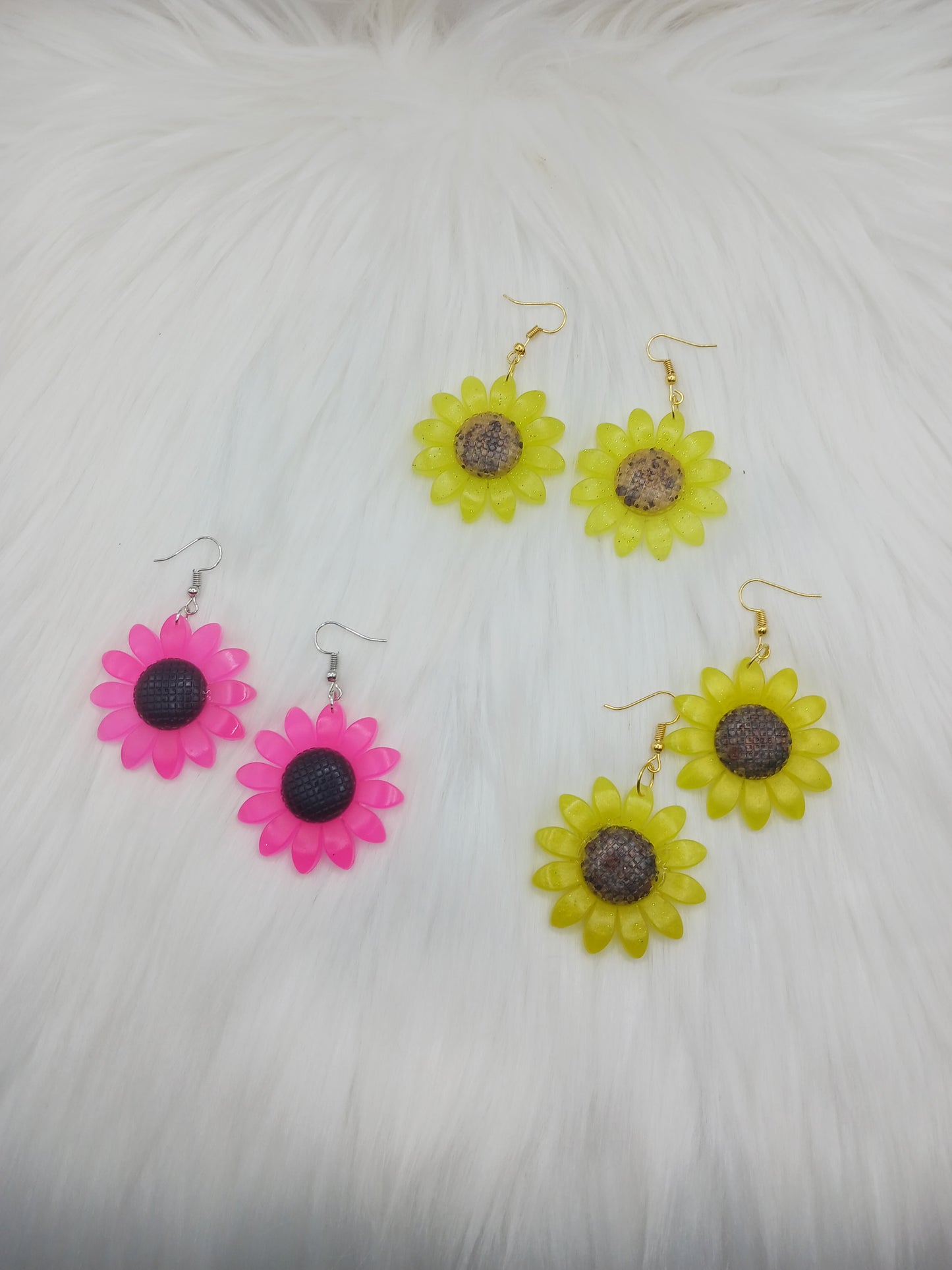 Sunflower Dangle Earrings