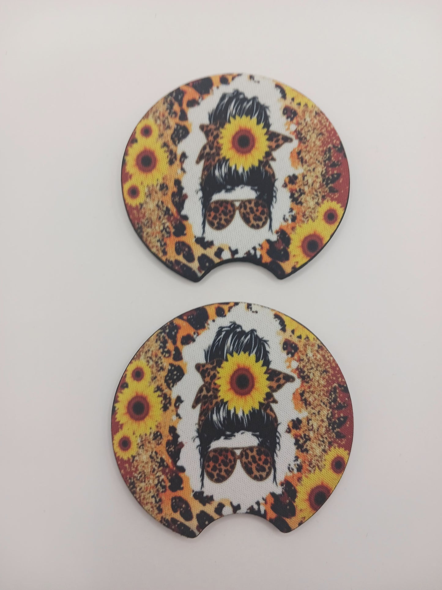 Sunny girl car coasters