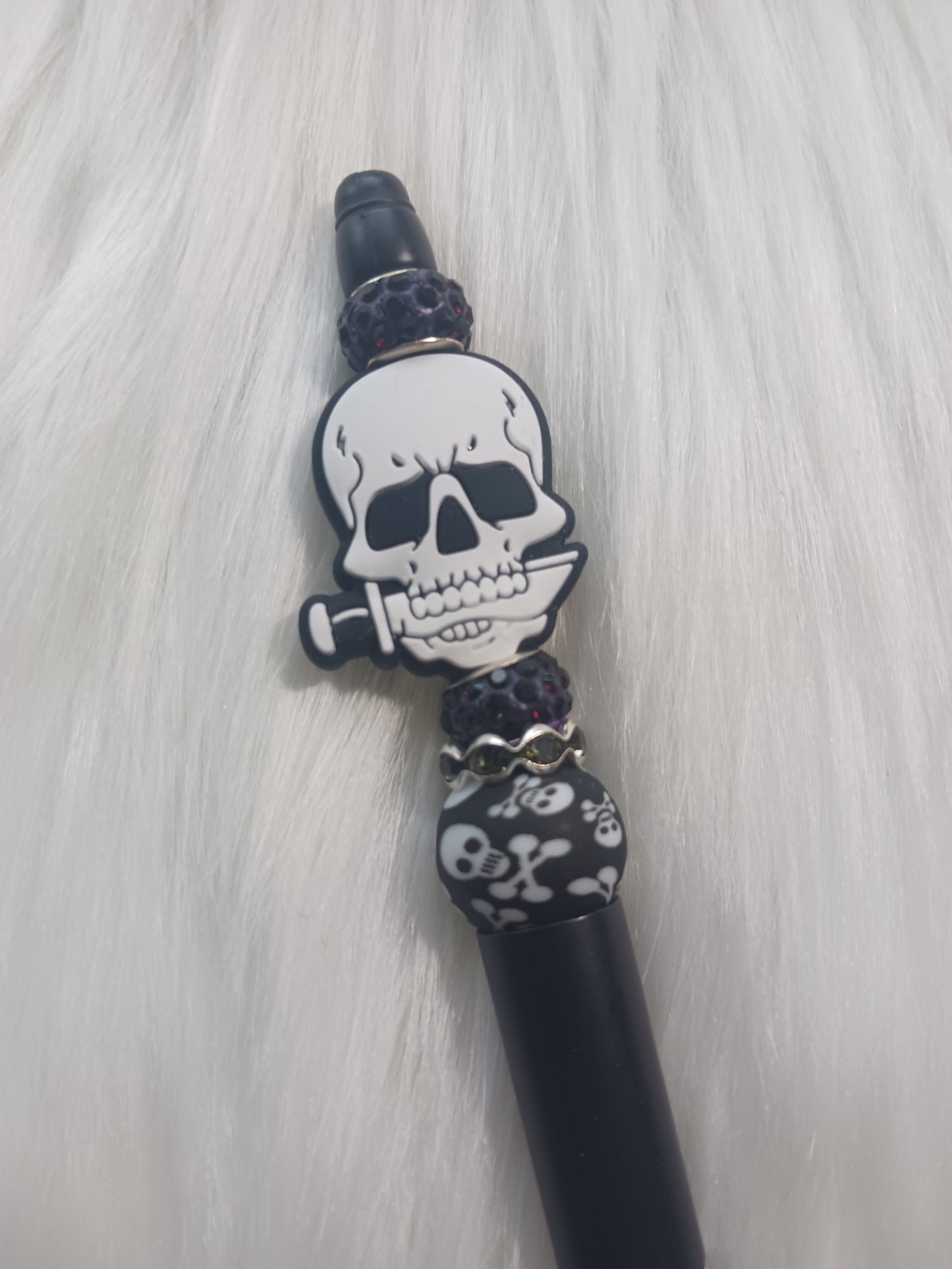 Skeleton sword beaded pen