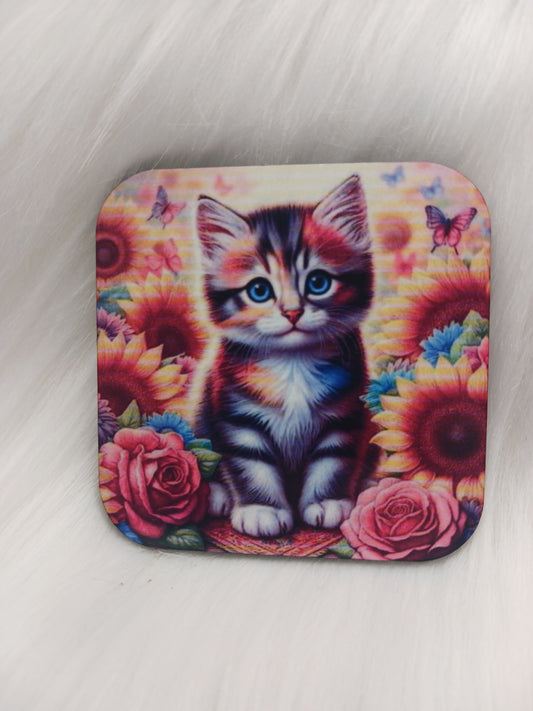 Colorful kitty magnet