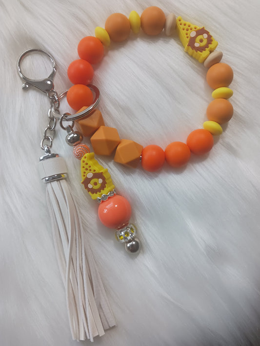 Fall gnome wristlet and keychain set