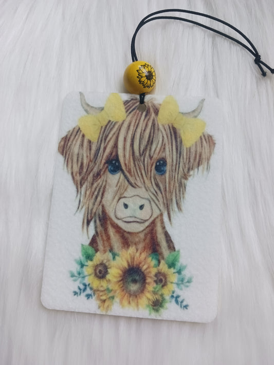 Baby sunflower cow Air Freshener