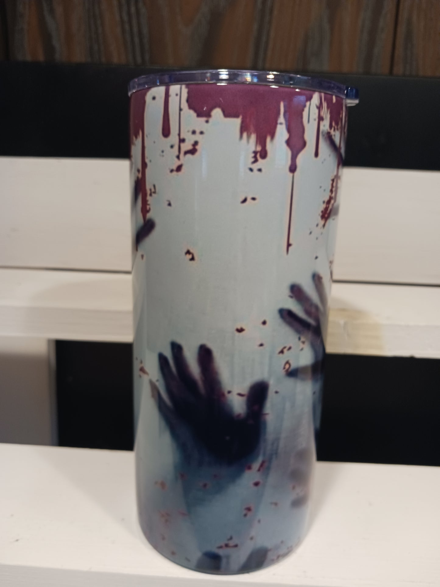 Bloody hands fatty tumbler