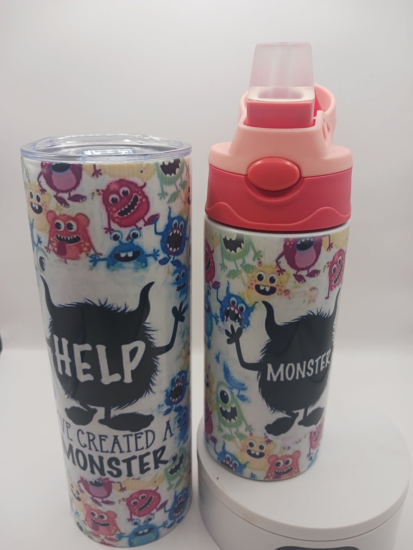 I've created a monster tumbler set