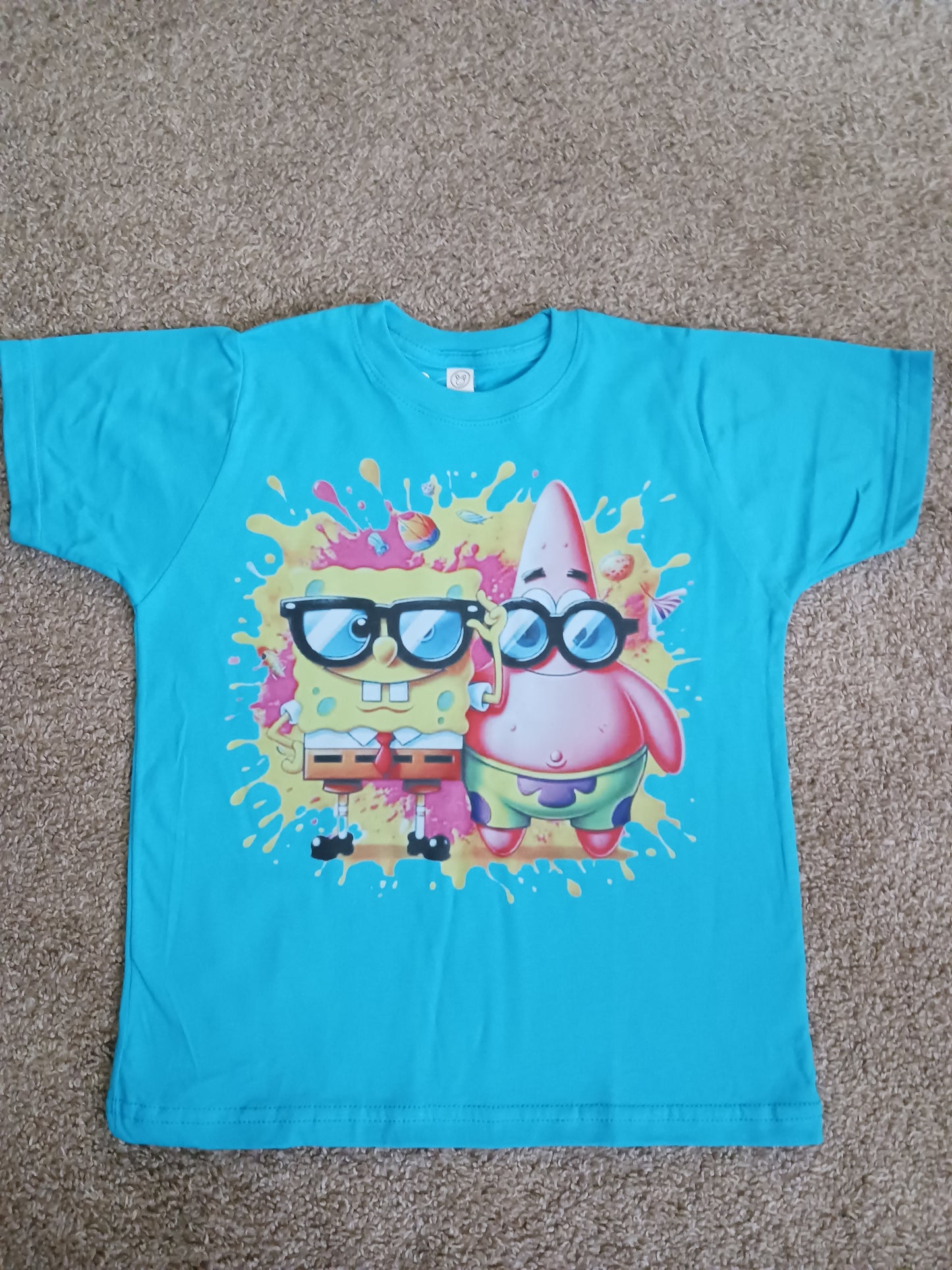 Sponge and star kids Tshirt