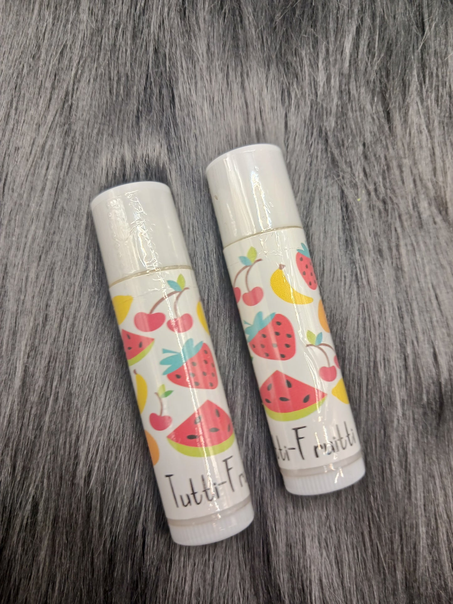 Tutti fruitti flavored lip balm