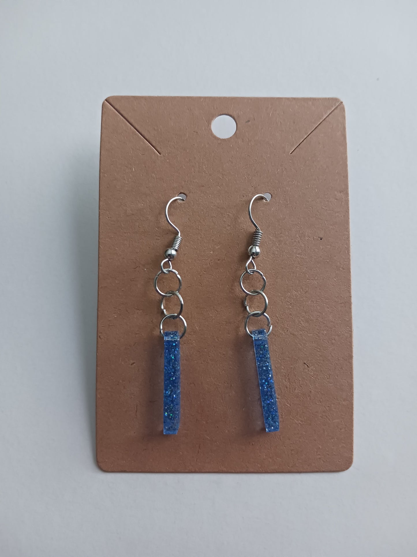 Handmade bar dangle earrings