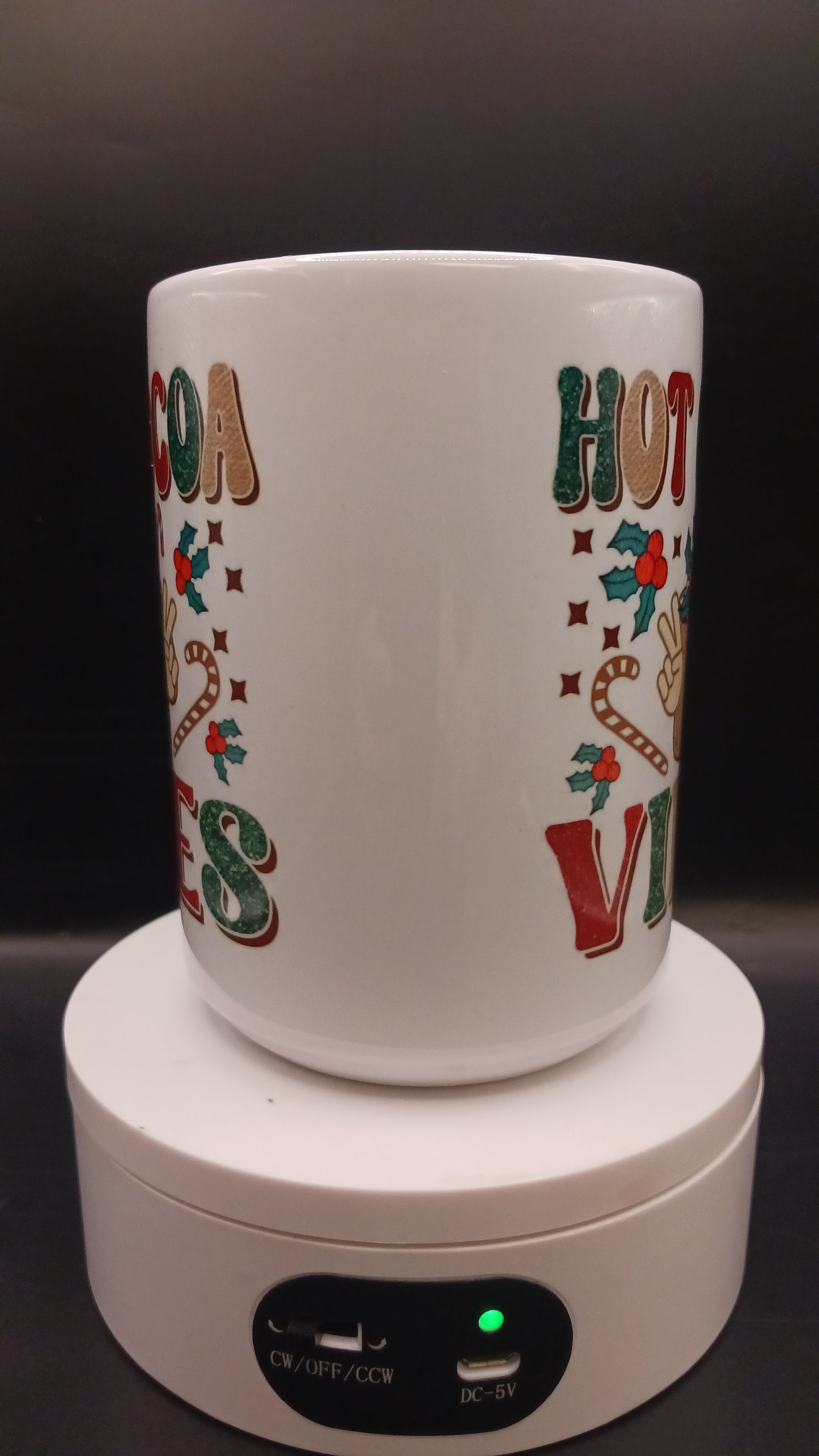 Hot cocoa vibes ceramic mug