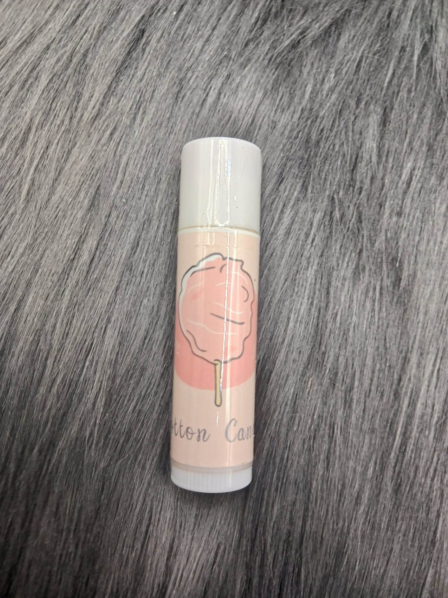 Cotton candy flavored lip balm