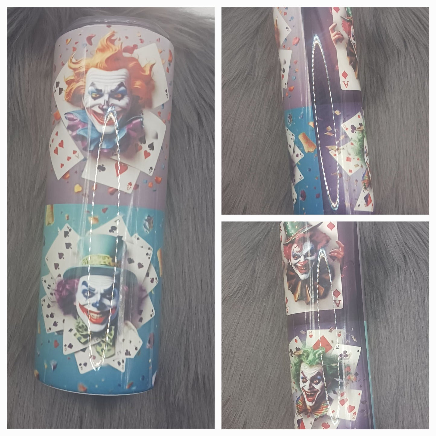 Joker playing card tumbler